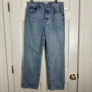 ASOS Y2K 90s Medium Wash High Rise Relaxed Denim Jeans Women Size 31